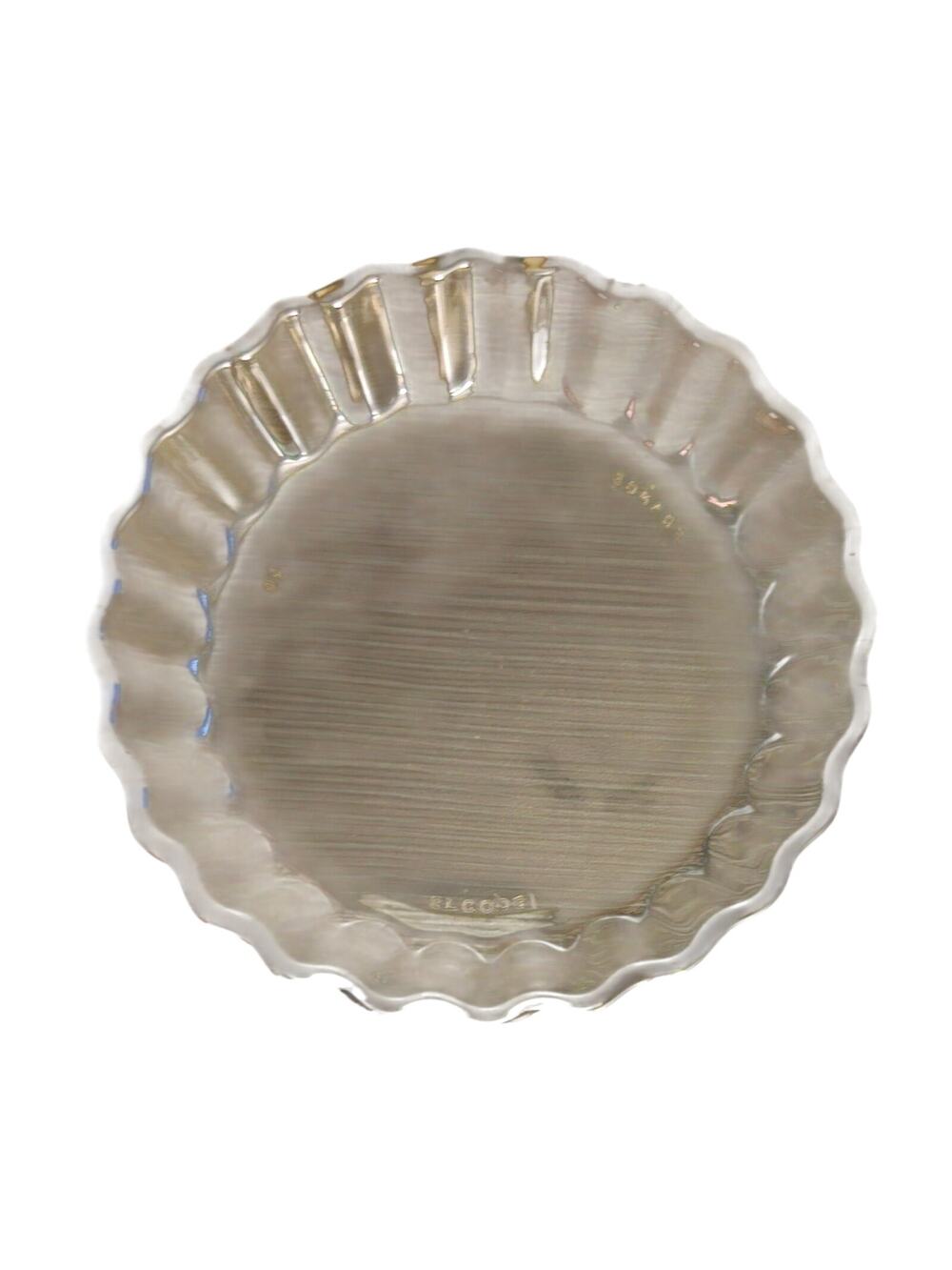 Set of 5 Arcopal France Smoked Glass Coasters Scalloped Ribbed Round